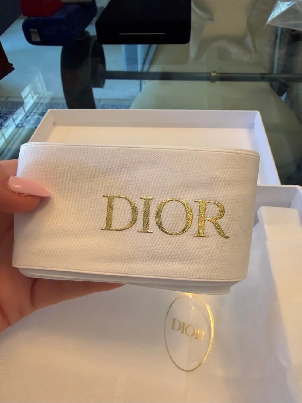 Dior Box Ribbon and Tissue